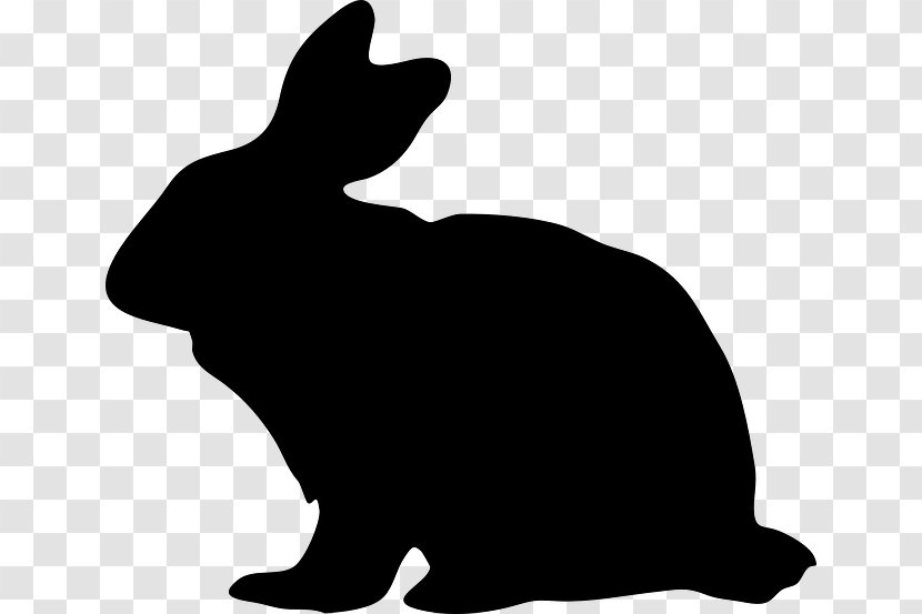 Clip Art Rabbit Animal Silhouettes - Silhouette Transparent PNG