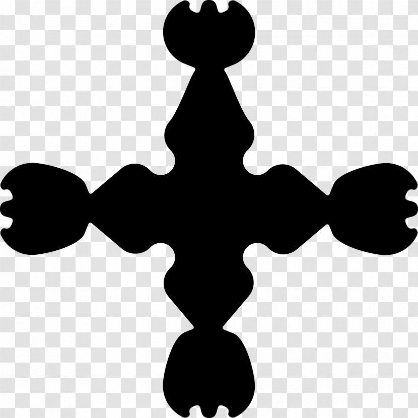 Crosses In Heraldry Christian Cross Clip Art - Black Transparent PNG