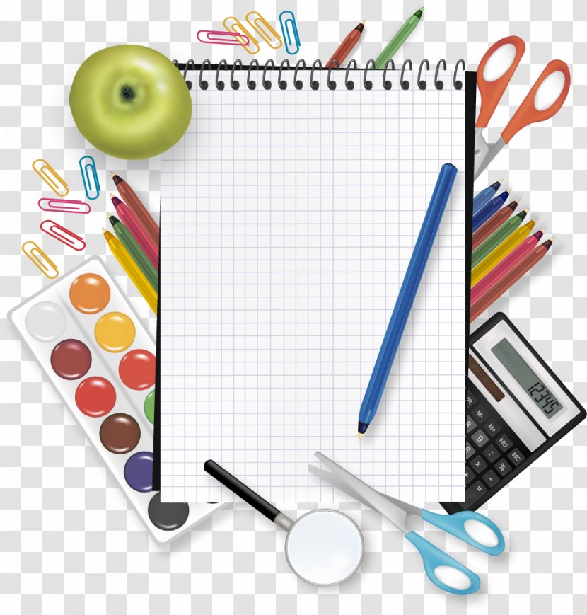 Stationery - Paper - Decorative Painting School Supplies Transparent PNG