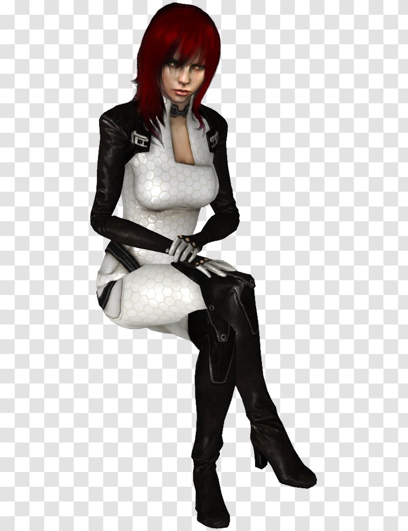 Death By Degrees Anna Williams Brown Hair Character Costume - Heart Transparent PNG