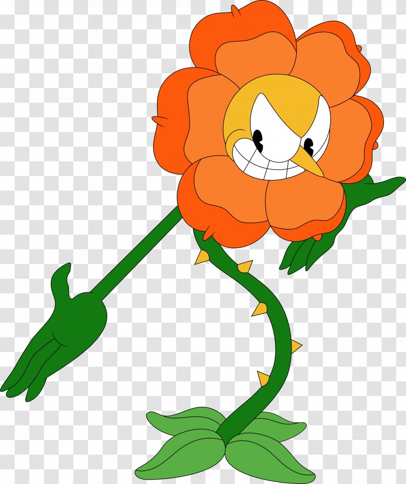 Cuphead Carnation Art Game - Artwork - CARNATION Transparent PNG