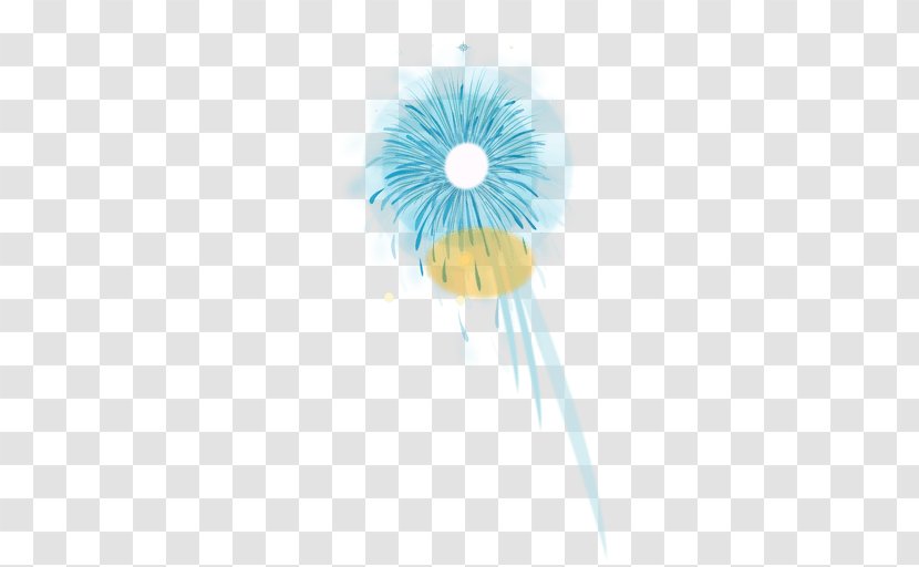 Dandelion Desktop Wallpaper Close-up Turquoise Computer - Sky - Firework Vector Transparent PNG