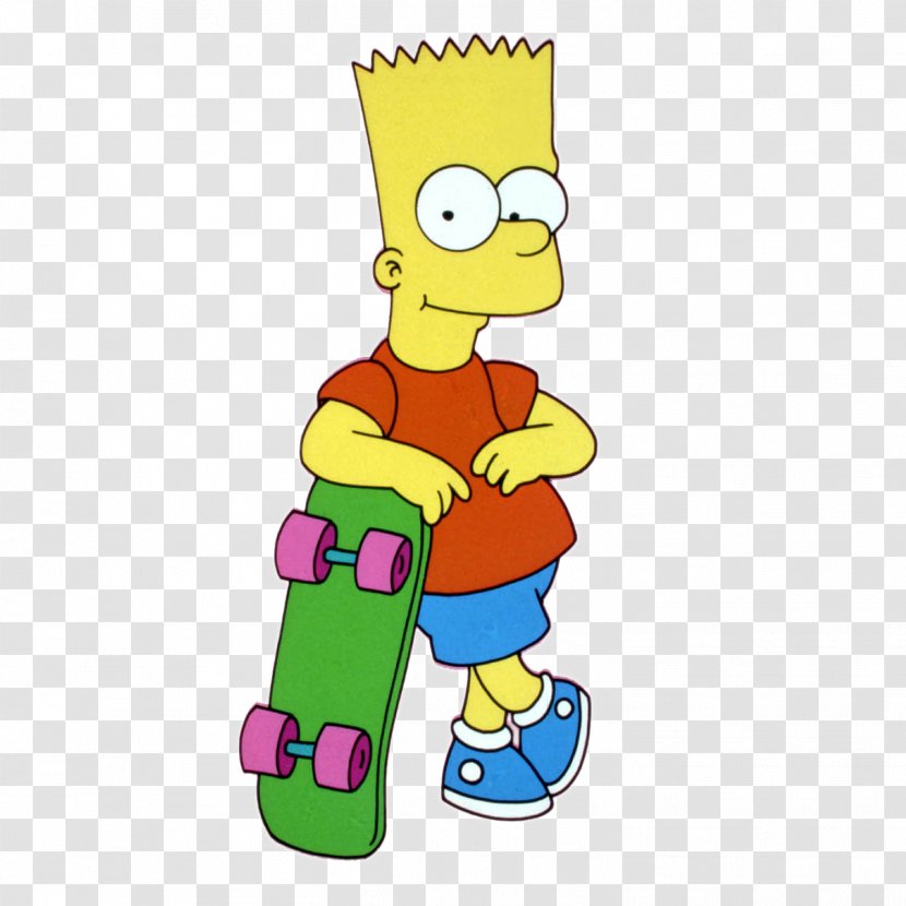 The Simpsons Skateboarding Bart Simpson Homer Marge Maggie - Cartoon Character Transparent PNG