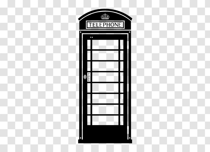 Telephony Telephone Booth Red Box Sticker - Kiosk - United Kingdom Transparent PNG