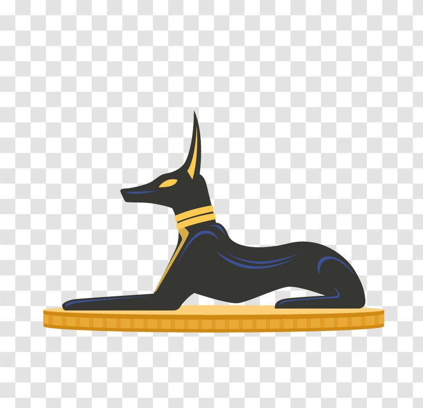 Egyptian Pyramids Ancient Egypt Pharaoh Illustration - Yellow - Black Dog Transparent PNG