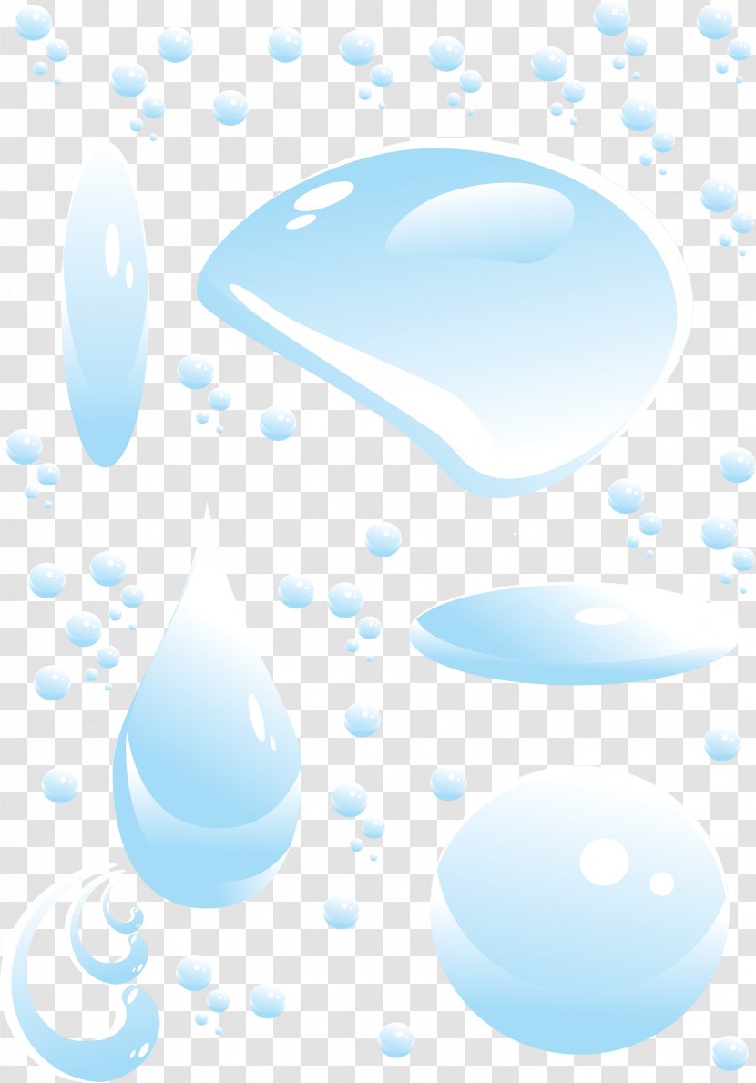 Blue Sky Product Daytime - Rain - Water Drops Image Transparent PNG