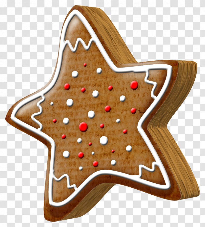 Gingerbread House Pryanik Christmas Clip Art - Cookie - Cartoon Five-pointed Star Biscuits Transparent PNG