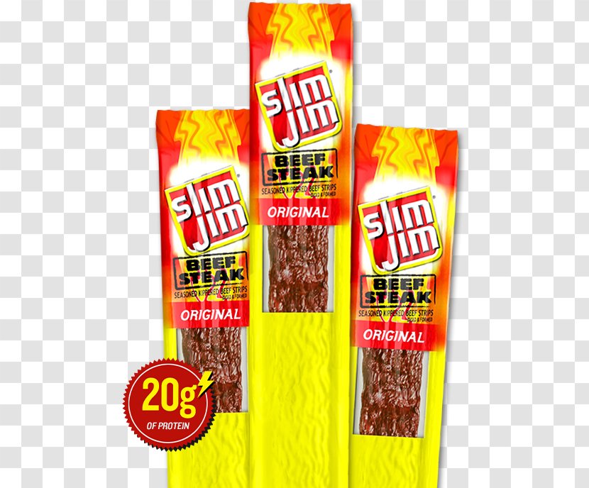 Jerky Junk Food French Fries Slim Jim Steak - Lamb Transparent PNG