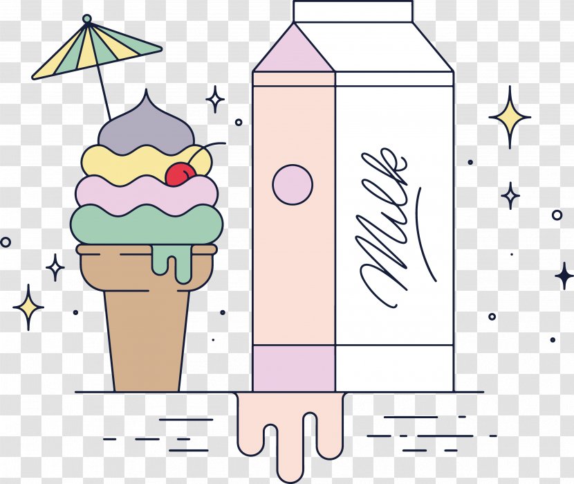 Ice Cream Sundae - Tree - Milk Transparent PNG