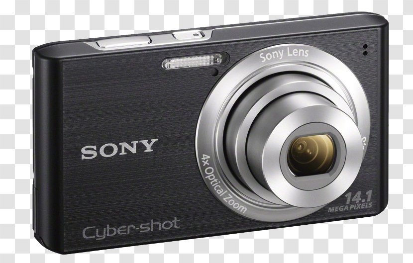 Point-and-shoot Camera Liquid-crystal Display Zoom Lens Battery - Sony Digital File Transparent PNG