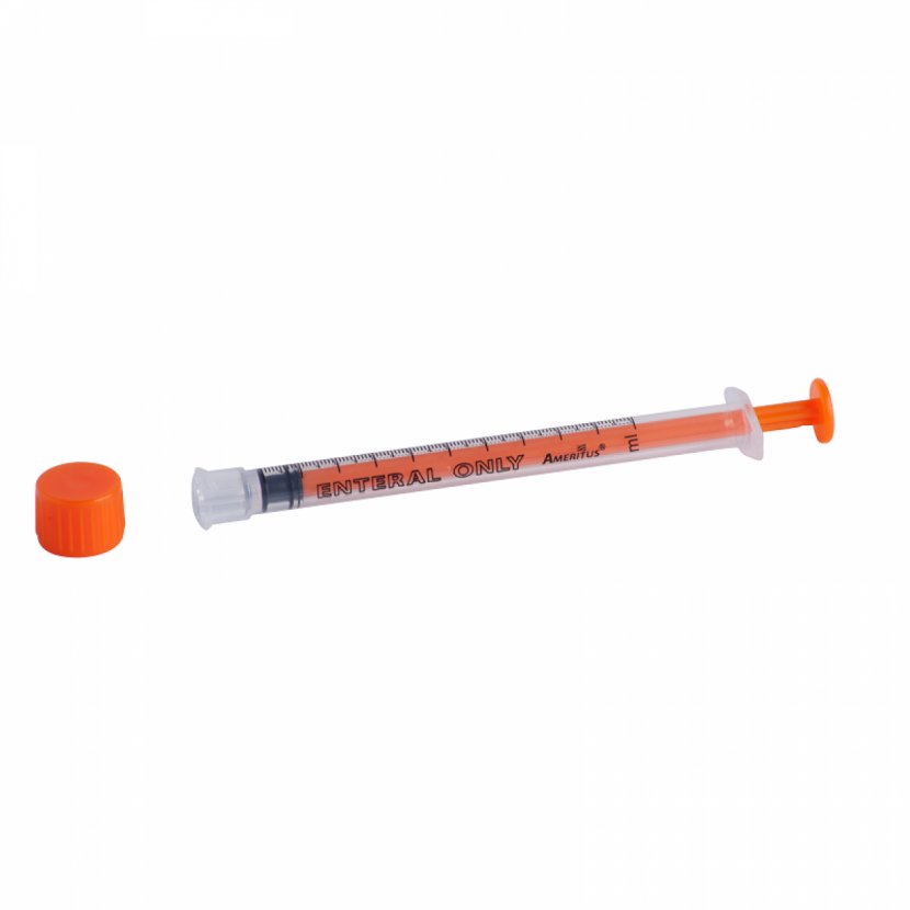 Cylinder - Orange - Syringe Transparent PNG
