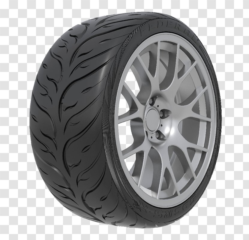 Car Federal Corporation UHP Tire 595RS-RR Tread - Alloy Wheel - Tyre Track Transparent PNG