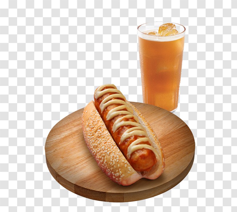 Hot Dog Bockwurst Knackwurst Fast Food Hamburger - Vegetarian Cuisine Transparent PNG