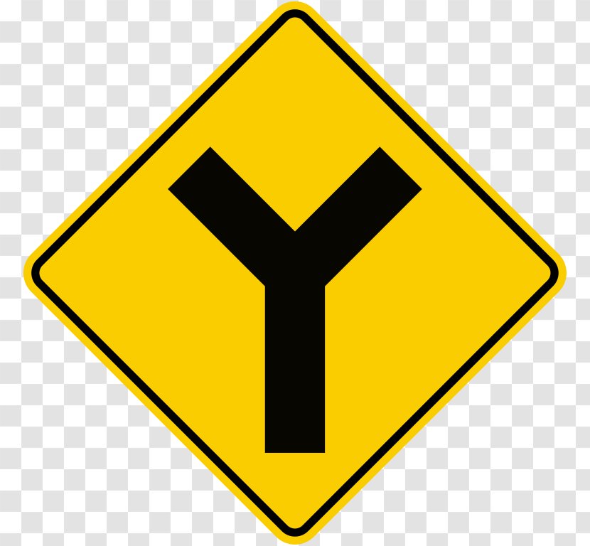 Traffic Sign Warning Road Junction Transparent PNG