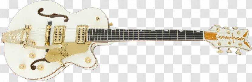 Electric Guitar Gretsch White Falcon G6136T Electromatic - Bigsby Vibrato Tailpiece Transparent PNG