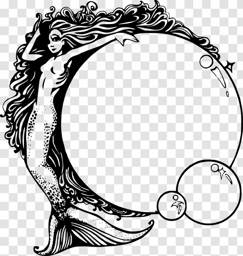 Mermaid Drawing Clip Art - Body Jewelry Transparent PNG