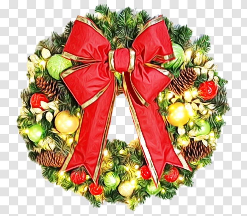 Wreath Christmas Day Decorations Ornament - Anthurium - Christmastide Transparent PNG