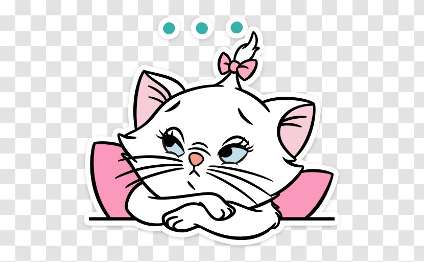 Aristogatos The Walt Disney Company Image Sticker Cat - Youtube - Aristocats Watercolor Transparent PNG