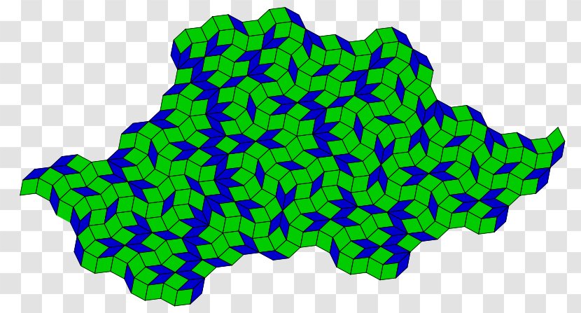 Penrose Tiling Tessellation Aperiodic Quasicrystal Wang Tile - Tree - Mathematics Transparent PNG
