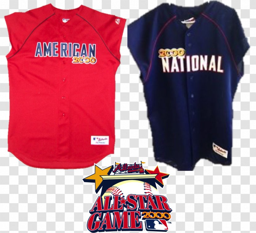 2000 Major League Baseball All-Star Game MLB Cleveland Indians Turner Field Sports Fan Jersey - T Shirt - 2012 Allstar Transparent PNG