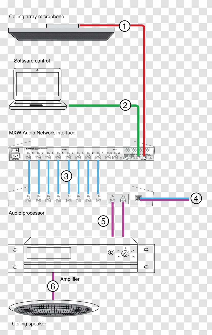 Microphone Wiring Diagram Circuit Electrical Wires & Cable - Rectangle Transparent PNG