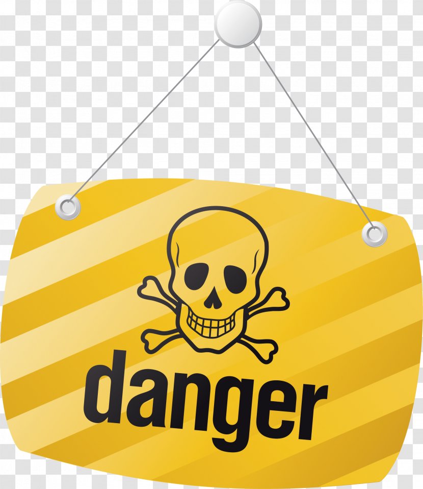 Warning Sign Hazard Icon - Yellow - Tag Vector Element Transparent PNG