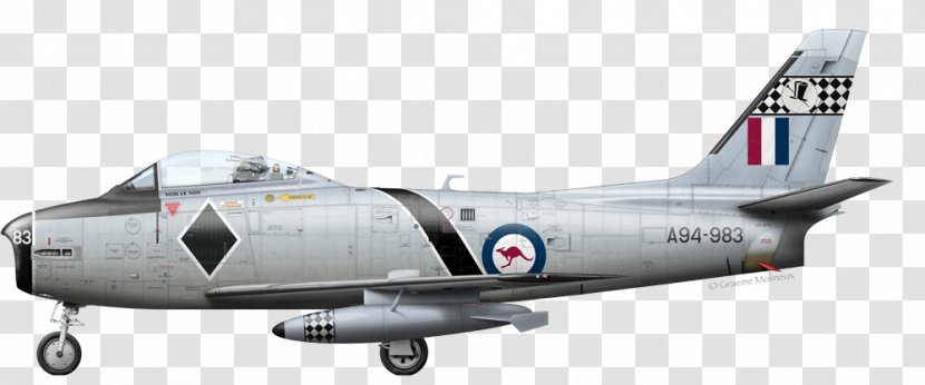 North American F-86 Sabre Canadair Airplane Aircraft CAC - Military Transparent PNG