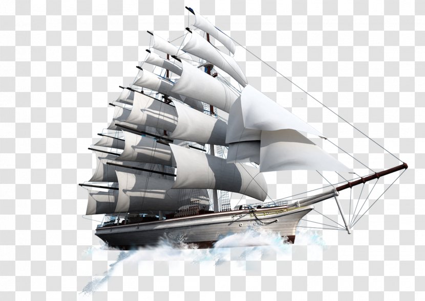 Contactor - Barque - Sailing The Wind And Waves Transparent PNG