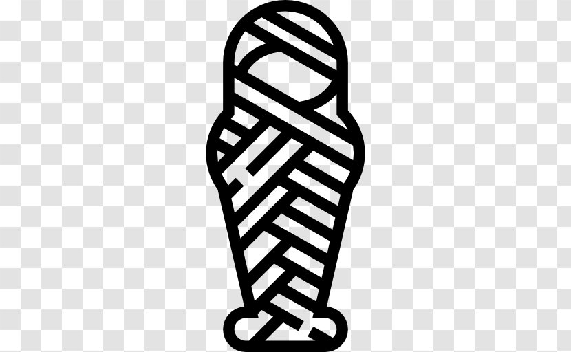 The Mummy - Symbol - Black And White Transparent PNG