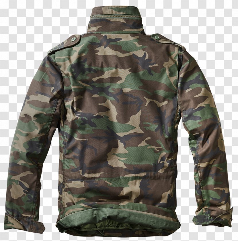 M-1965 Field Jacket Clothing Feldjacke Hood - Ma1 Bomber - Military Camouflage Transparent PNG