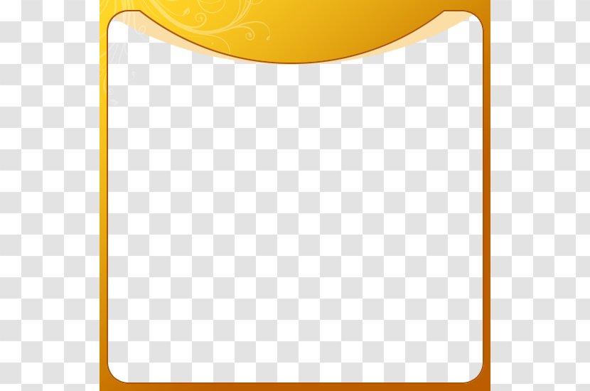 Brand Material Yellow - Orange - Radian Border Transparent PNG
