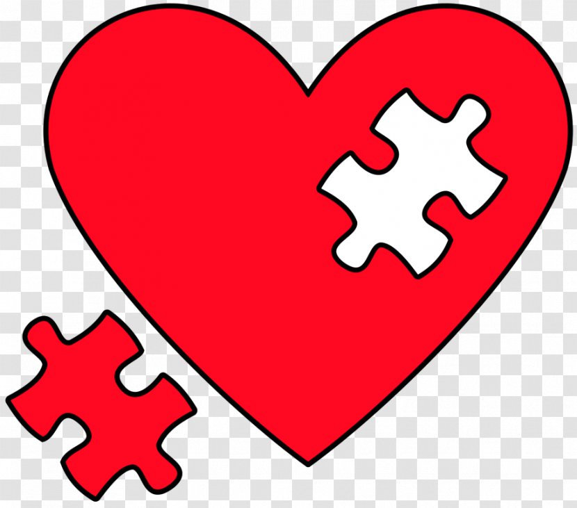 Jigsaw Puzzles Clip Art Image Heart - Puzzle Piece Transparent PNG