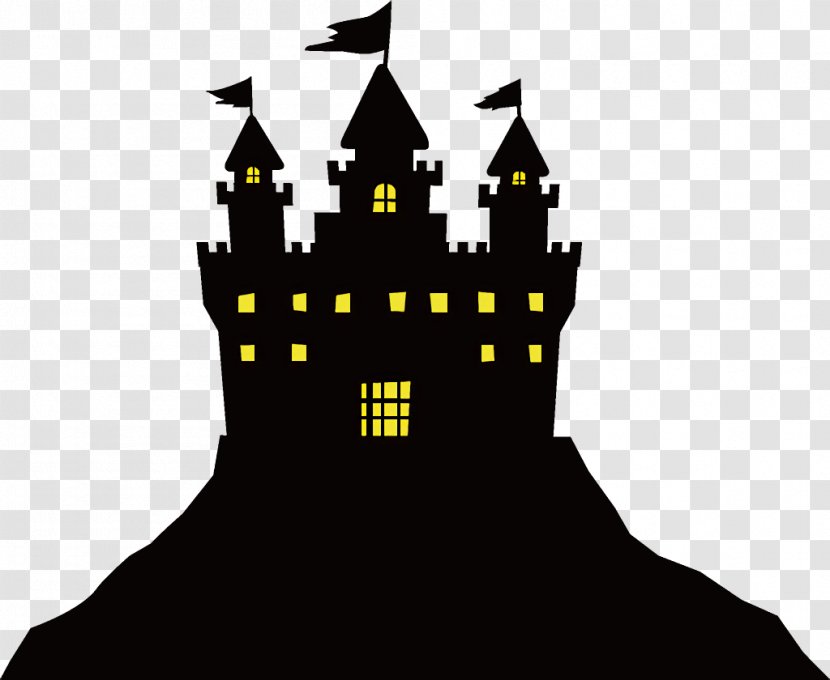 Haunted House Halloween - Castle - Tshirt Little Black Dress Transparent PNG
