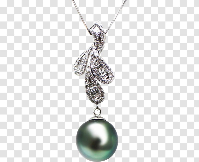 Tahitian Pearl Necklace Jewellery Carat - Silver Transparent PNG
