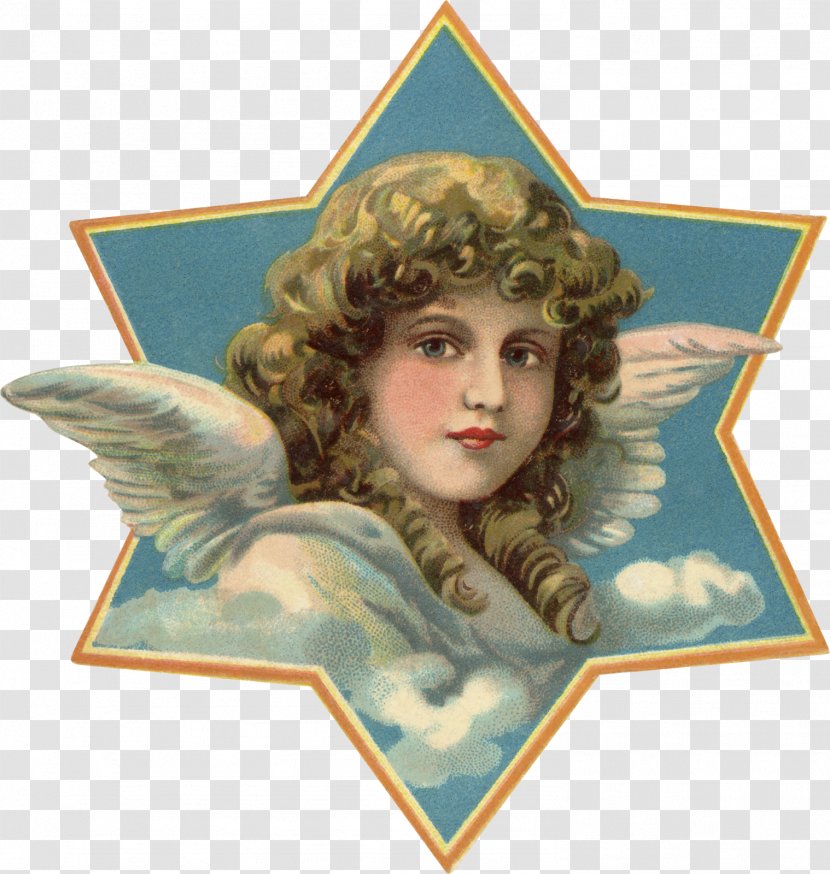 Guardian Angel Victorian Era Cherub Printing - Picture Frames Transparent PNG