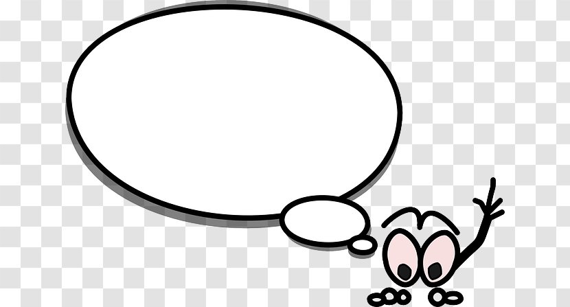 Speech Balloon Clip Art - Monochrome - Text Transparent PNG