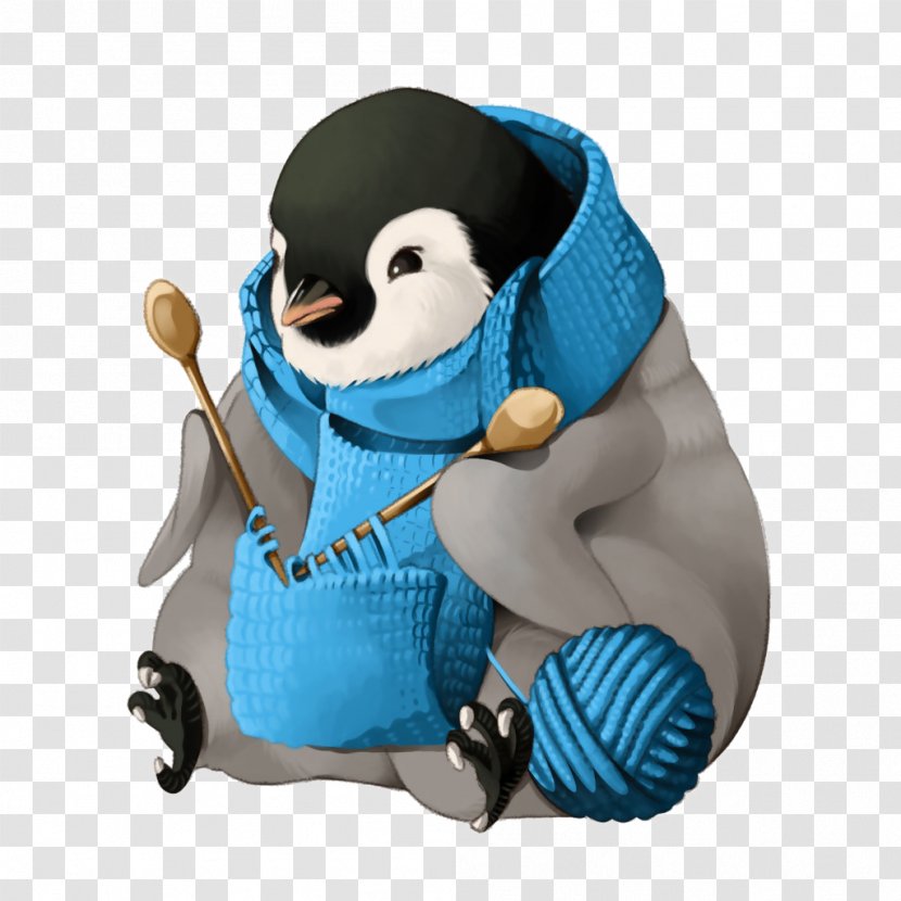 Knitting Cartoon Whats This? - Heart - Penguin Transparent PNG