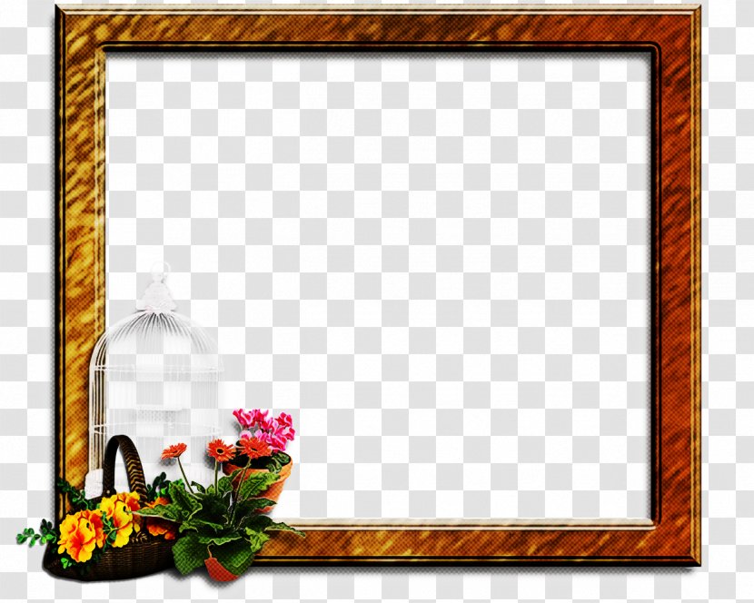 Floral Design - Picture Frame - Interior Transparent PNG