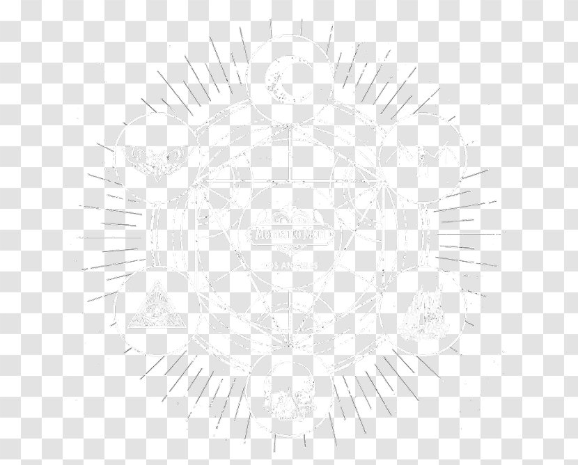Circle White Sketch - Monochrome - Mori Transparent PNG