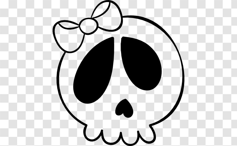 Skull Monochrome Photography Clip Art - Cartoon - Horror Vector Transparent PNG