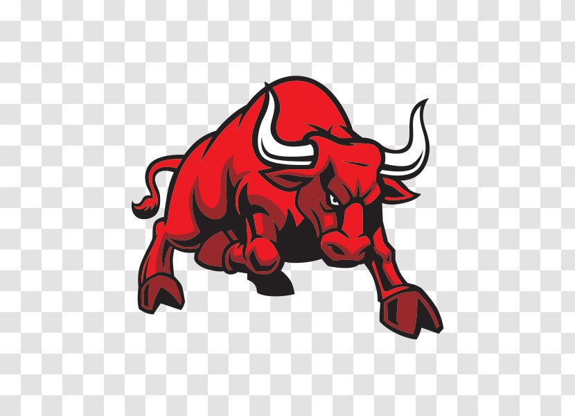 Charging Bull Clip Art - Animal Figure - Stickers Red Transparent PNG