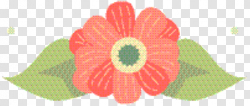 Textile Transvaal Daisy Peach Transparent PNG