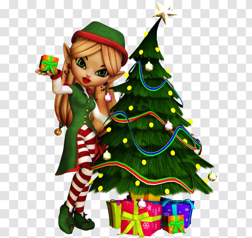 Santa Claus Christmas Day Tree Elf GIF - Decoration - New Year Transparent PNG