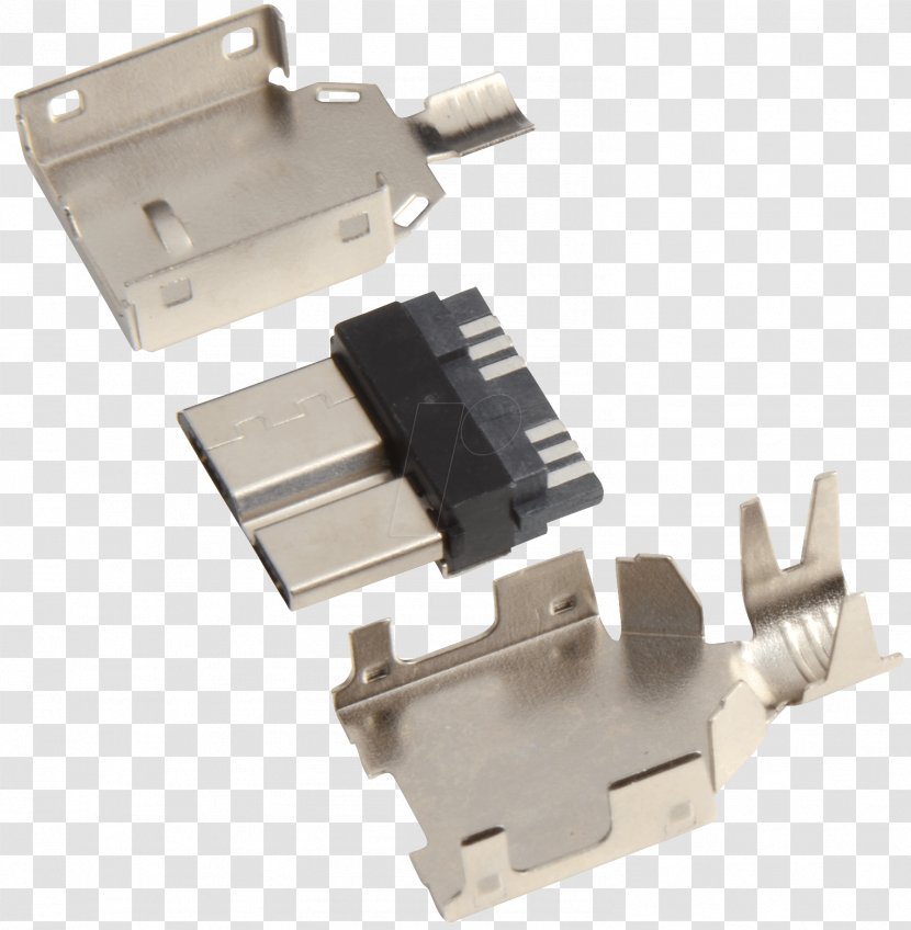 Electrical Connector Dragavlastning Micro-USB Electronics - Usb - Circuit Component Transparent PNG