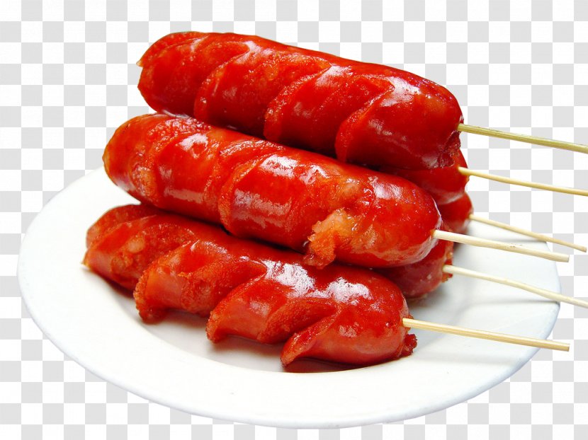 Sausage Barbecue Malatang Ham - Brochette - Grilled Transparent PNG