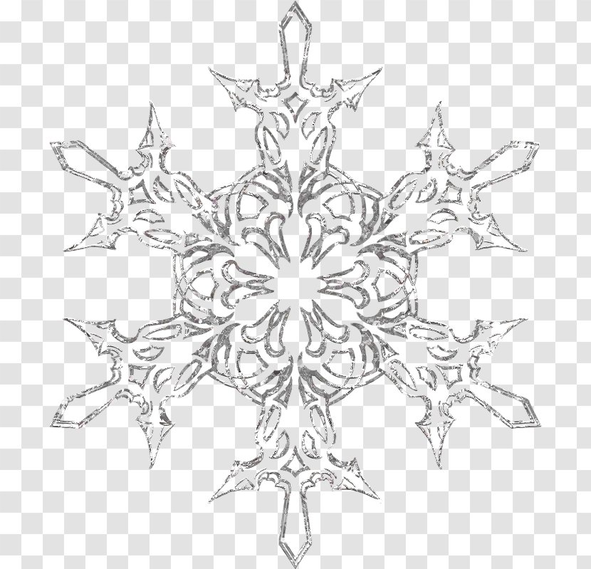 Snowflake - Visual Arts - Silver Transparent PNG