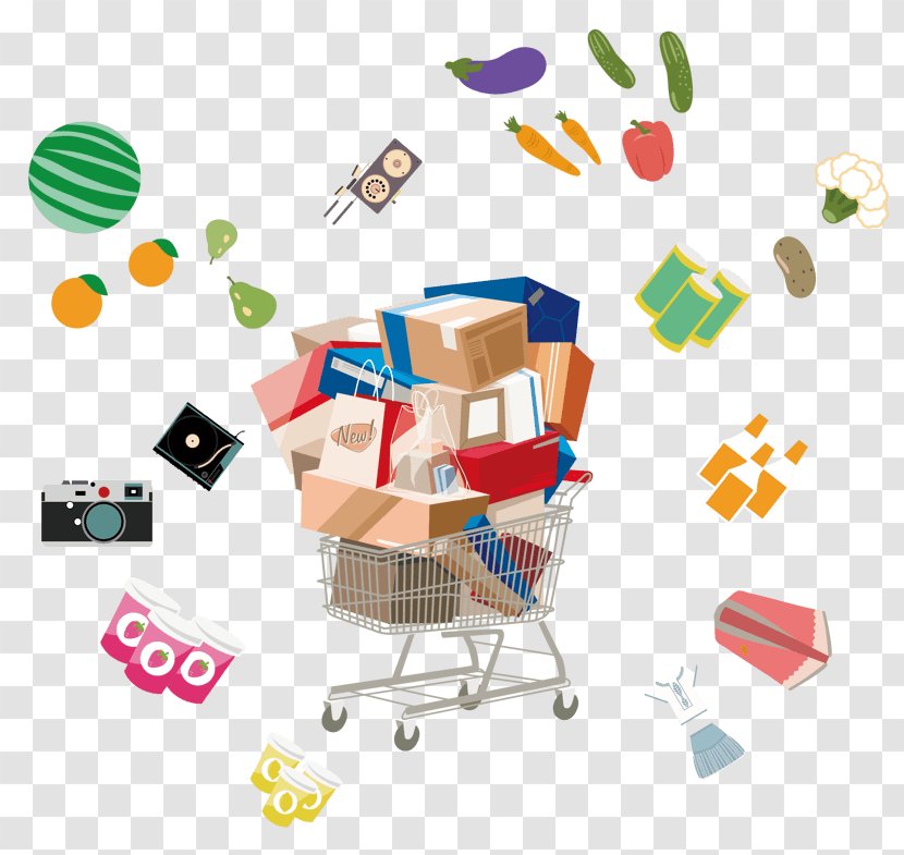 Shopping Cart Bag Online - Bargar Design Element Transparent PNG