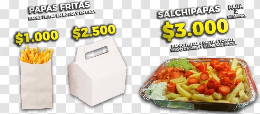 El Toro Delivery Vegetarian Cuisine Fast Food Lunch Salchipapas - Side Dish - Papas Fritas Transparent PNG