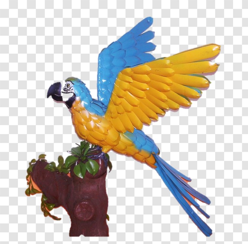 Blue-and-yellow Macaw Parakeet Feather Pet - Animal Figure - Wing Transparent PNG