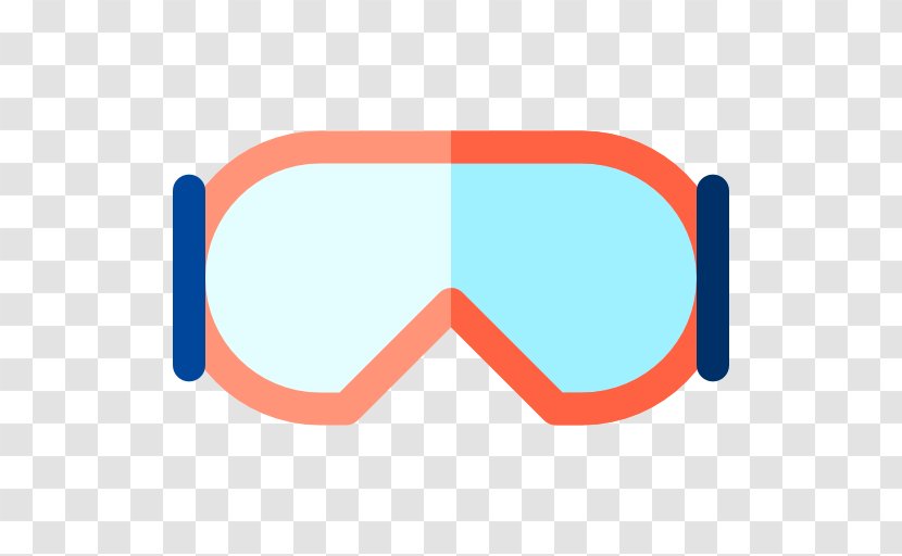Goggles Logo Sunglasses - Orange - Glasses Transparent PNG